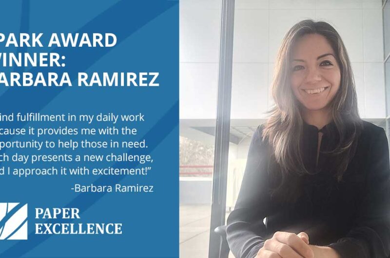Spark Award Winner from Paper Excellence Barbara Ramirez