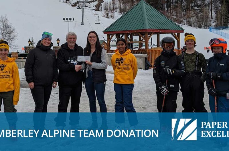 Skookumchuck Donation Kimberely Alpine Team for Downhill Skiing